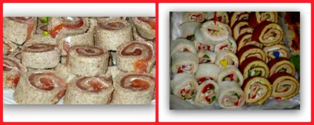 Arrolladitos de pan de miga 